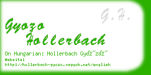 gyozo hollerbach business card